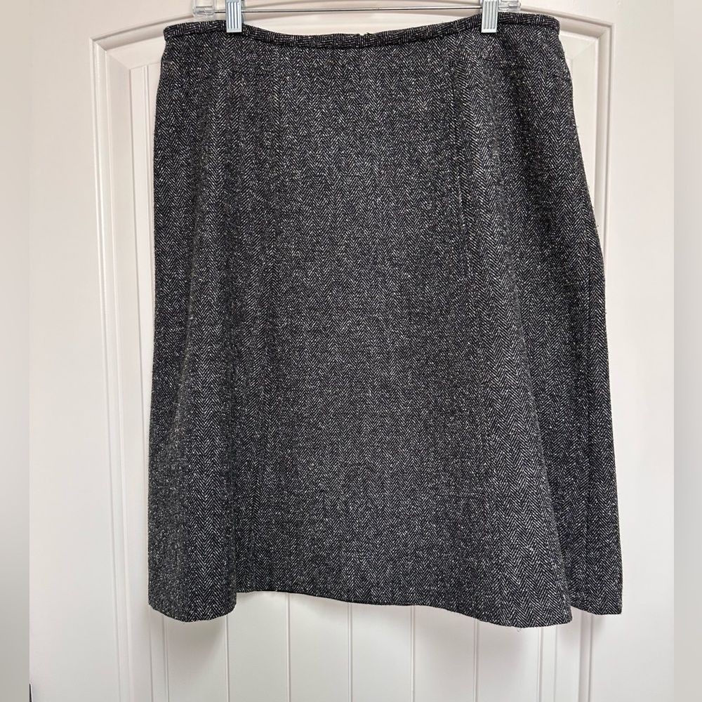 Geoffrey Beene Charcoal A-Line Skirt